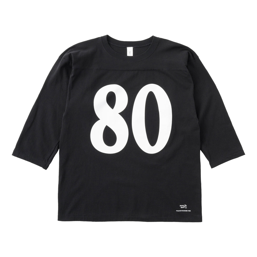 ジャジースポート|80フットボールTシャツ(BLK)
