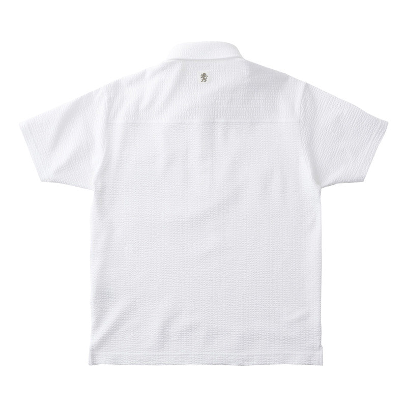 ゴルフ|メンズ|シアサッカーポロシャツ(WHT)