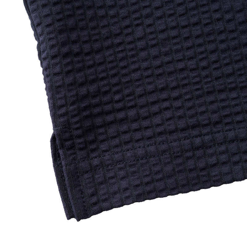 ゴルフ|メンズ|シアサッカーポロシャツ(NVY)