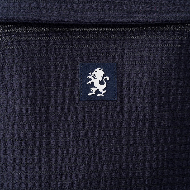 ゴルフ|メンズ|シアサッカーポロシャツ(NVY)