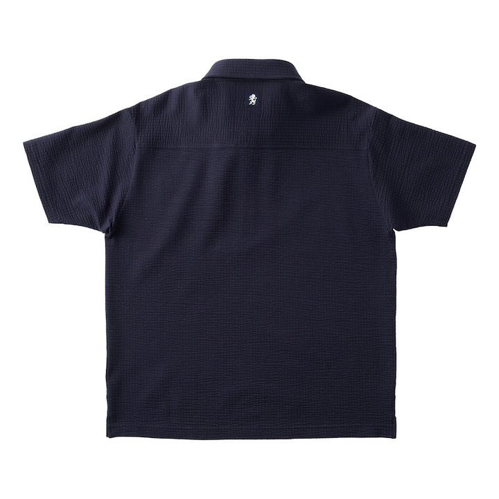 ゴルフ|メンズ|シアサッカーポロシャツ(NVY)