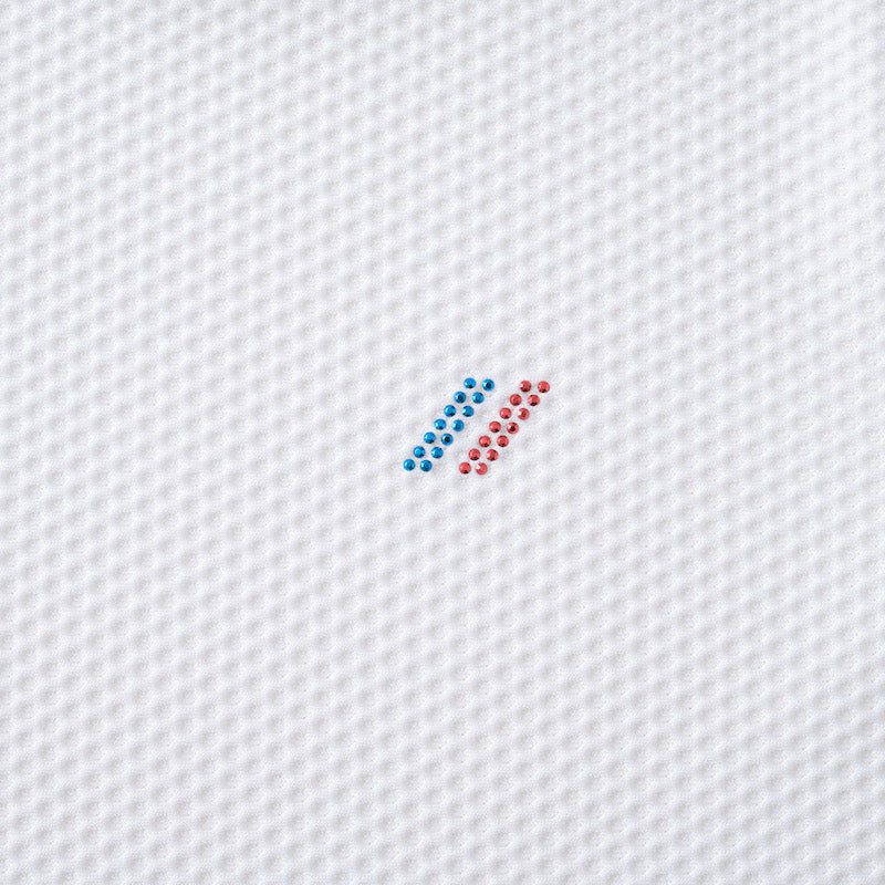 ゴルフ|レディース|プラスリッチメッシュモックネック(WHT)