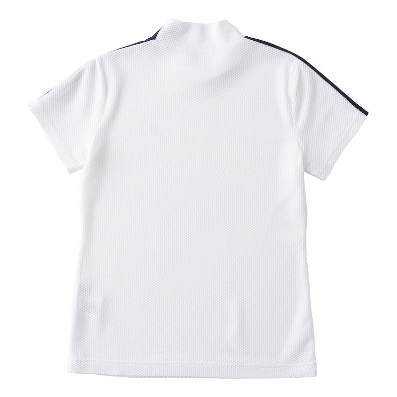 ゴルフ|レディース|プラスリッチメッシュモックネック(WHT)