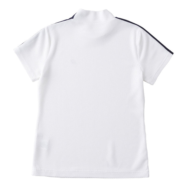 ゴルフ|レディース|プラスリッチメッシュモックネック(WHT)