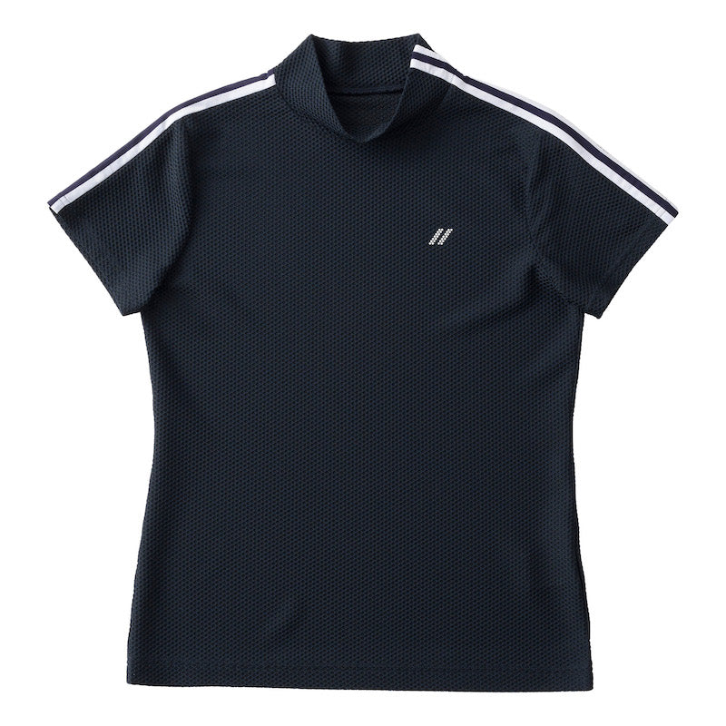 ゴルフ|L プラスリッチメッシュモックネック(NVY)