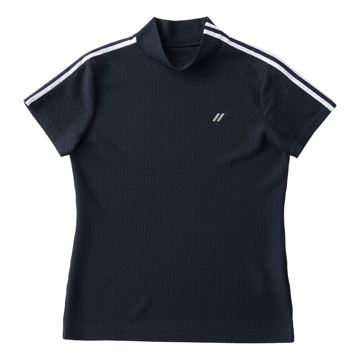 ゴルフ|L プラスリッチメッシュモックネック(NVY)