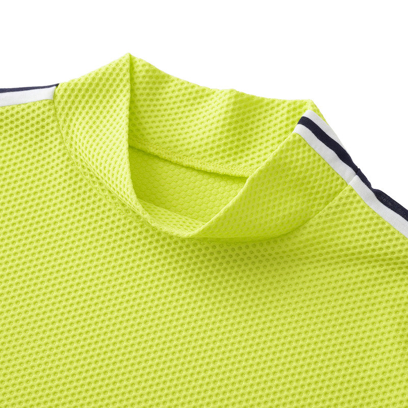 ゴルフ|レディース|プラスリッチメッシュモックネック(YLW)