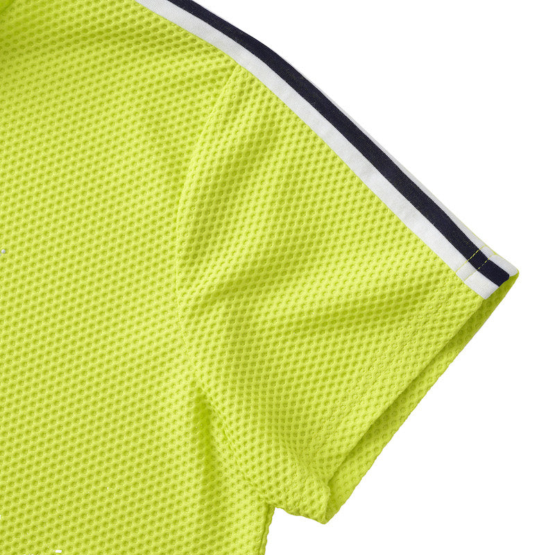 ゴルフ|レディース|プラスリッチメッシュモックネック(YLW)