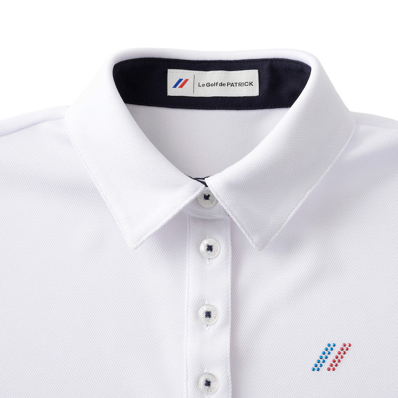 ゴルフ|レディース|クールマックスSBポロシャツ(WH/NV)