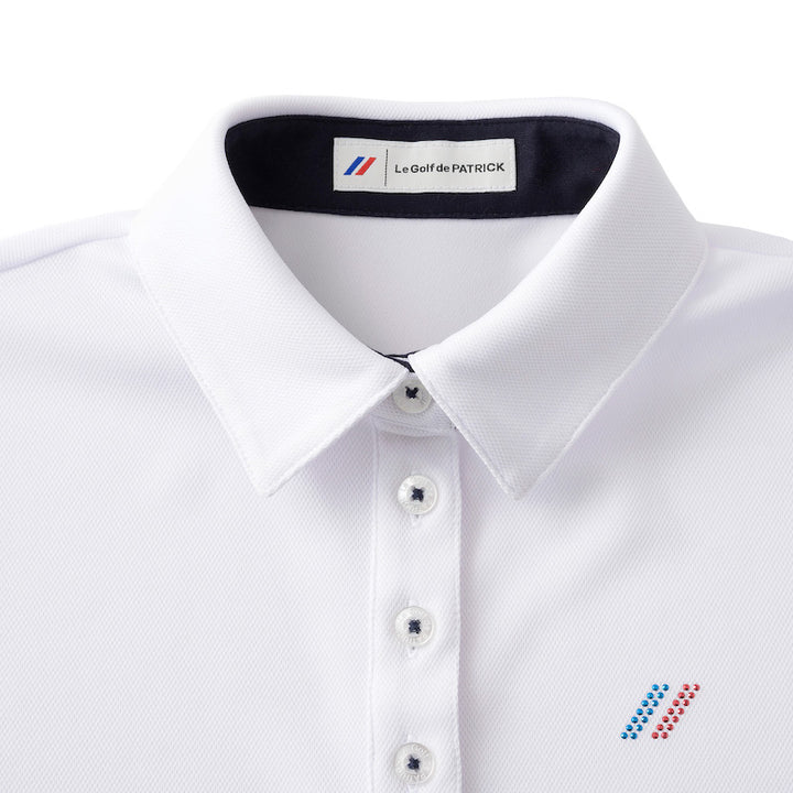 ゴルフ|レディース|クールマックスSBポロシャツ(WH/NV)