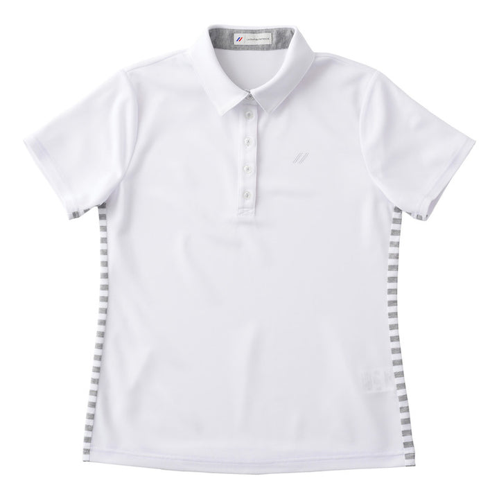 ゴルフ|レディース|クールマックスSBポロシャツ(WH/GY)