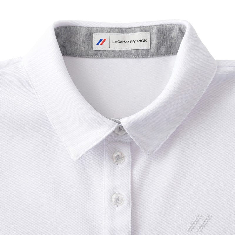 ゴルフ|レディース|クールマックスSBポロシャツ(WH/GY)