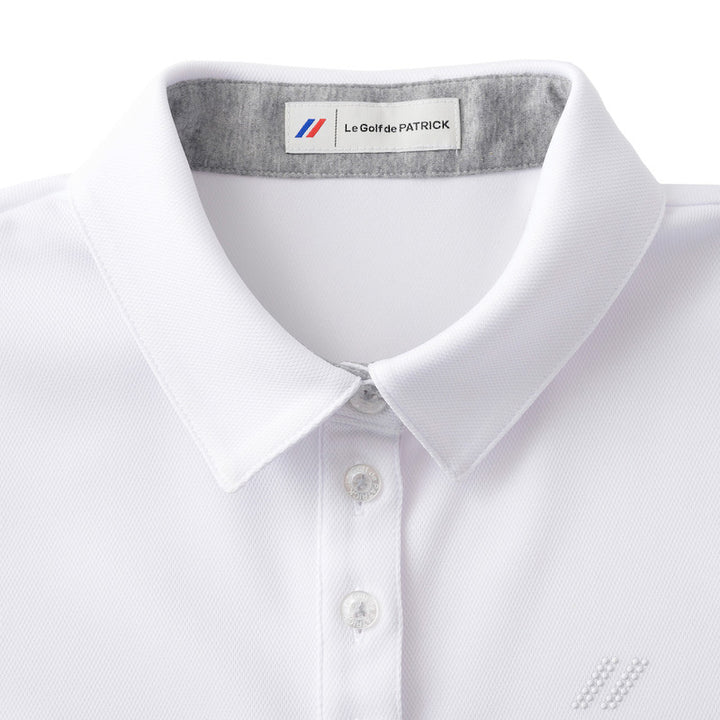 ゴルフ|レディース|クールマックスSBポロシャツ(WH/GY)