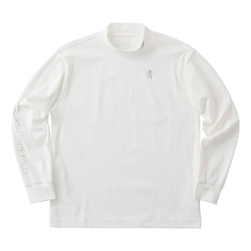 ゴルフ|メンズ|長袖ストレッチモックネック(WHT)