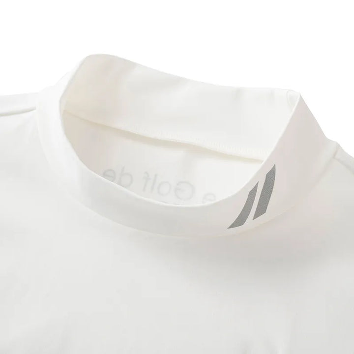 ゴルフ|メンズ|長袖ストレッチモックネック(WHT)