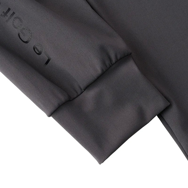 ゴルフ|メンズ|長袖ストレッチモックネック(D.GRY)