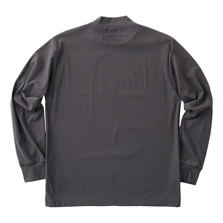 ゴルフ|メンズ|長袖ストレッチモックネック(D.GRY)