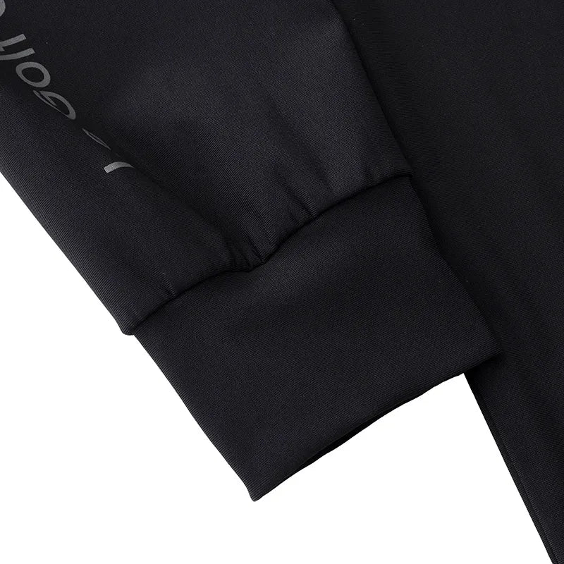 ゴルフ|メンズ|長袖ストレッチモックネック(BLK)