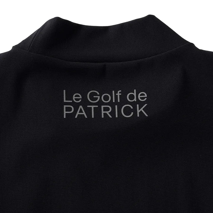 ゴルフ|メンズ|長袖ストレッチモックネック(BLK)