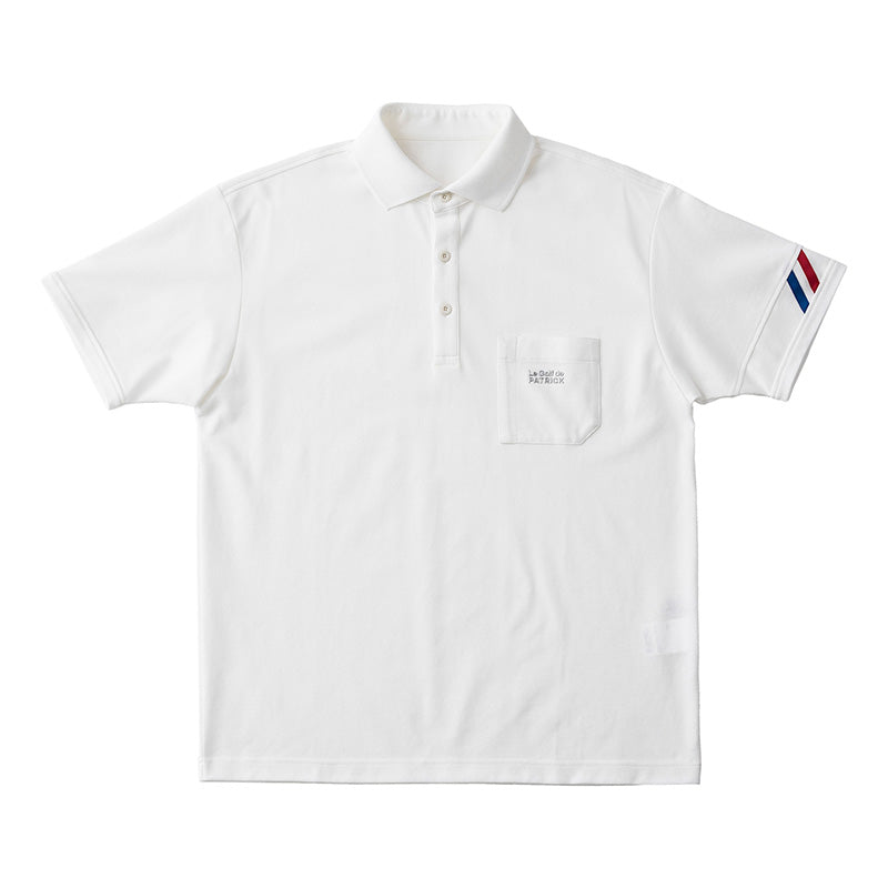 PATRICK公式】221-110_メンズゴルフポロシャツ_WHT【パトリック公式