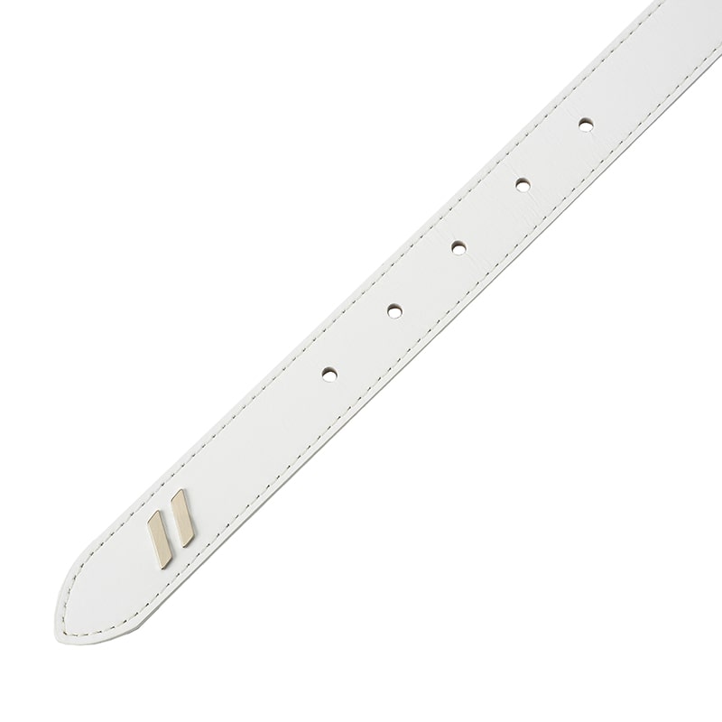 ゴルフ｜レディース｜ダブルスラッシュレザーベルト（WHT）