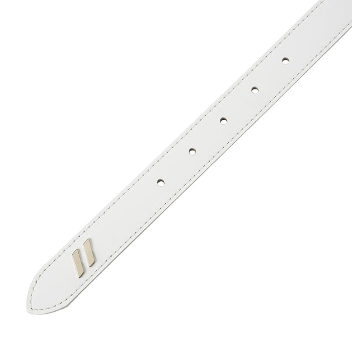 ゴルフ｜レディース｜ダブルスラッシュレザーベルト（WHT）