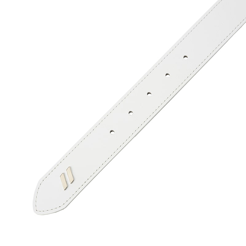 ゴルフ｜メンズ｜ダブルスラッシュレザーベルト（WHT）