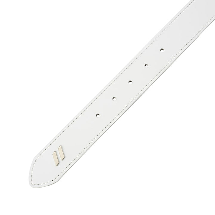ゴルフ｜メンズ｜ダブルスラッシュレザーベルト（WHT）