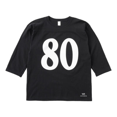 ジャジースポート｜80フットボールTシャツ（BLK）