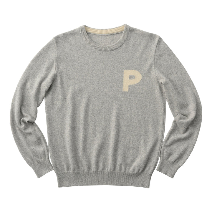 ゴルフ｜ユニセックス Pロゴウールニット（GRY）