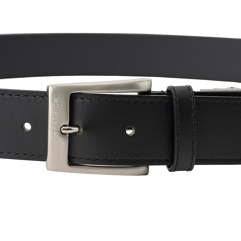 ゴルフ｜メンズ ダブルスラッシュ レザーベルト｜M D/S LEATHER BELT（BLK）