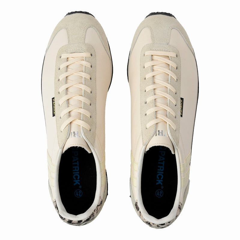 美品‼️PATRICK NEVADA-LEO 505800 ホワイト 38 送料無料】PATRICK[パトリック]/NEVADA-LEO[ネバダ-レオパード