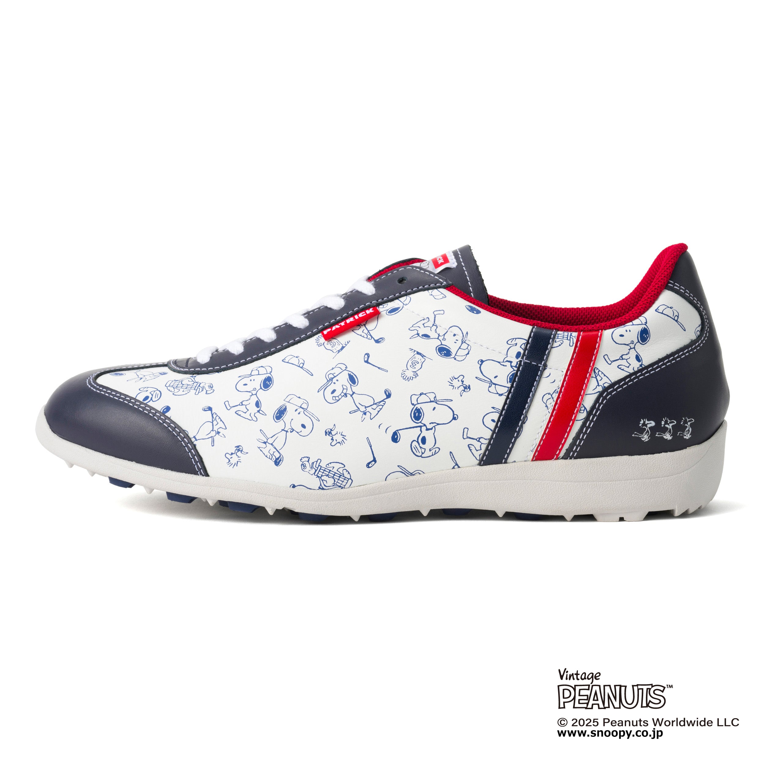 パトリック☆スヌーピー  ゴルフシューズ スヌーピーデザインのゴルフシューズが「PATRICK」から登場！芝の上は