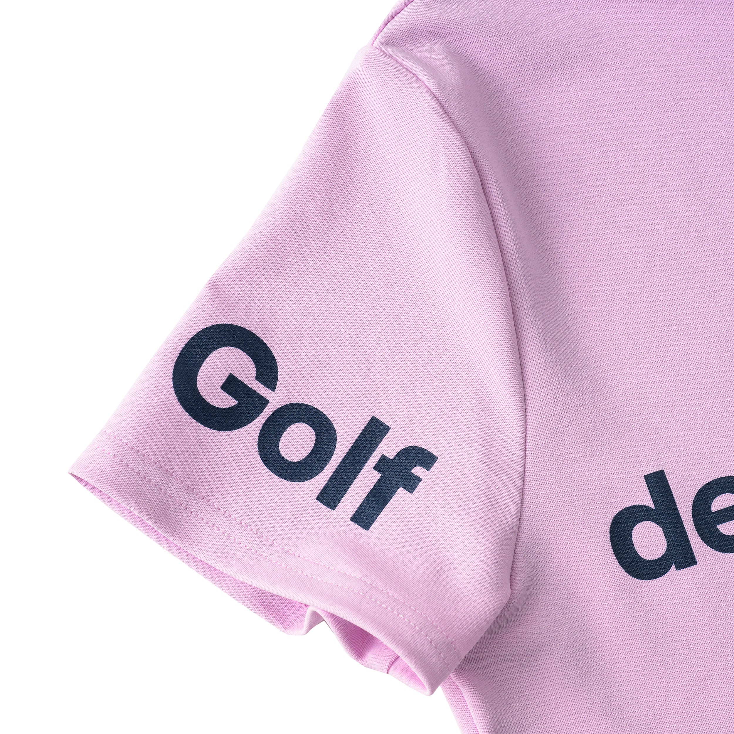 未使用級　2024　マークアンドロナ モックネック　ハーフジップ　ピンク ゴルフ｜レディース｜ベアスムースロゴプリントモックネック（PNK