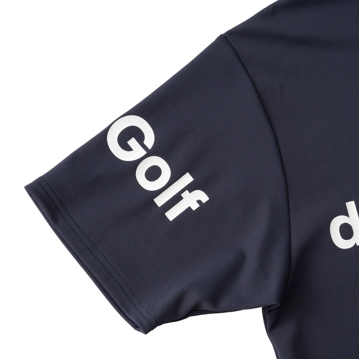 ウノゴルフ　モックネック　ロゴ　M MEN】【23Fondation】半そで モックネックシャツ / 23区GOLF