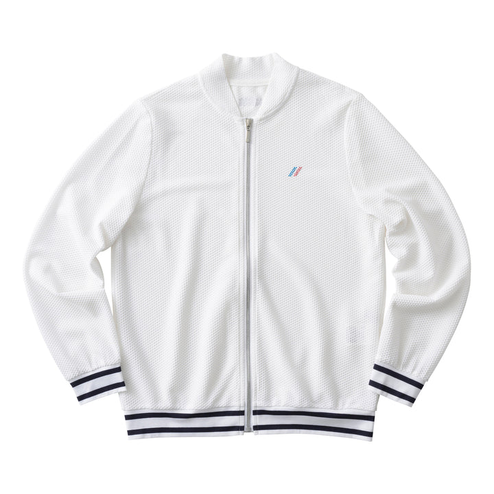 ゴルフ｜レディース｜プラスリッチメッシュブルゾン（WHT）