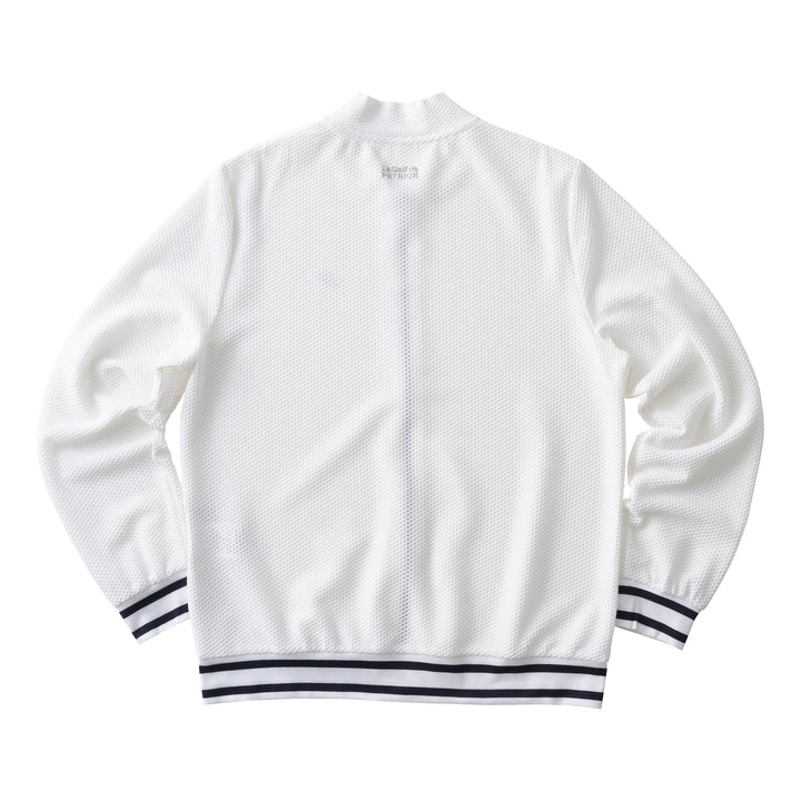 ゴルフ｜レディース｜プラスリッチメッシュブルゾン（WHT）