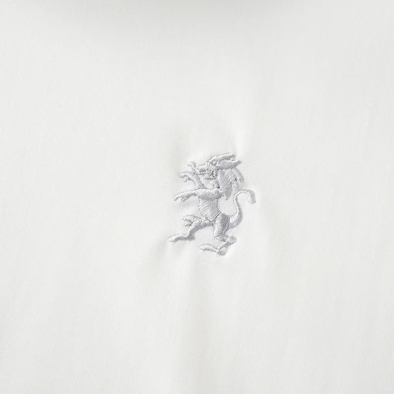 ゴルフ｜メンズ｜長袖ストレッチモックネック（WHT）