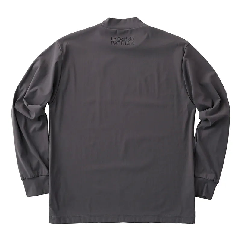 PATRICK公式】メンズ長袖ストレッチモックネック_D.GRY【ゴルフ】_222 PATRICK公式】メンズ長袖ストレッチモックネック_D.GRY【ゴルフ】_222