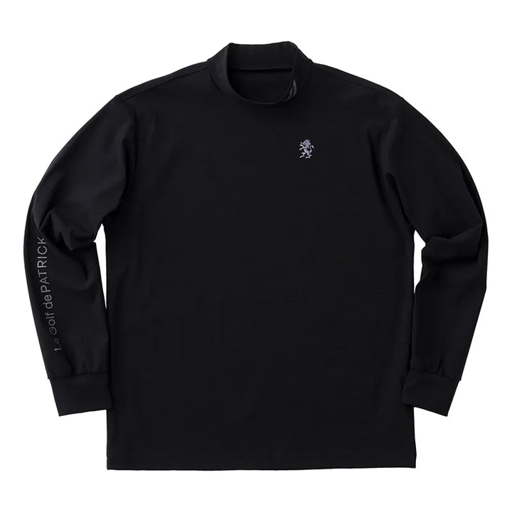 ゴルフ｜メンズ｜長袖ストレッチモックネック（BLK）