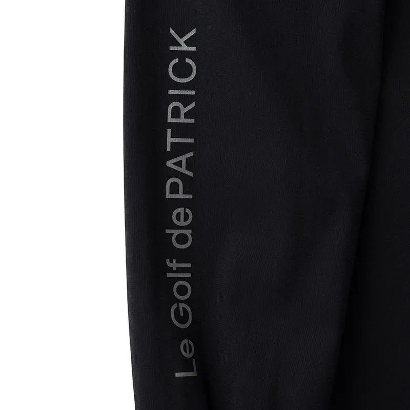 ゴルフ｜メンズ｜長袖ストレッチモックネック（BLK）