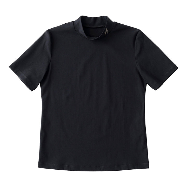 ゴルフ｜レディース｜ストレッチモックネック（BLK）